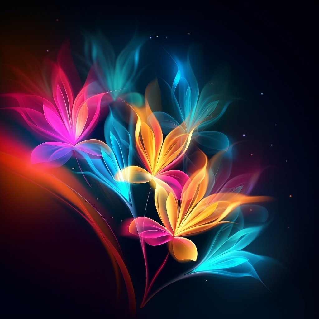 Preview for Glowing Floral Background Stock Image