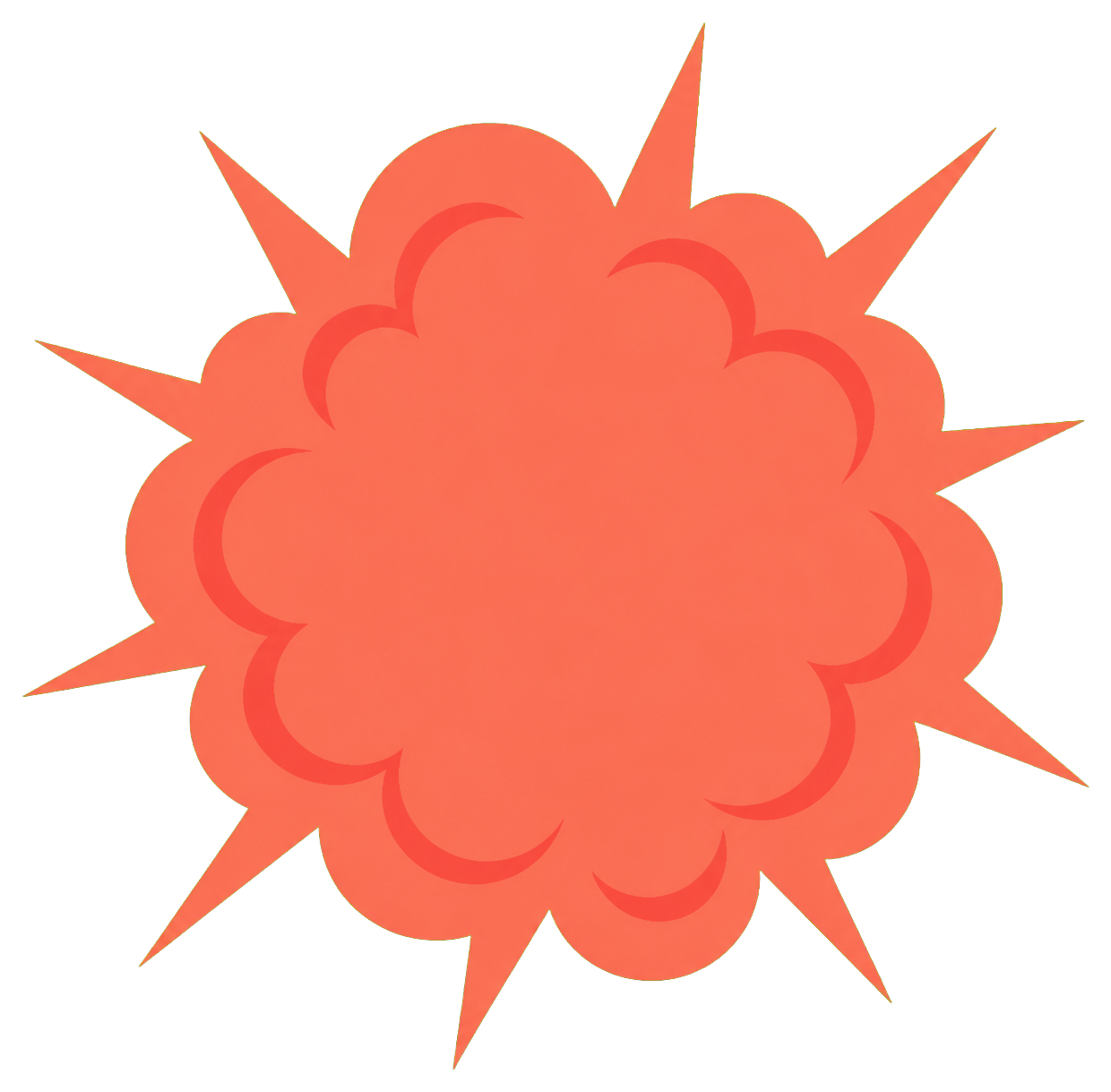 Preview for Coral Pop Cloud Sticker
