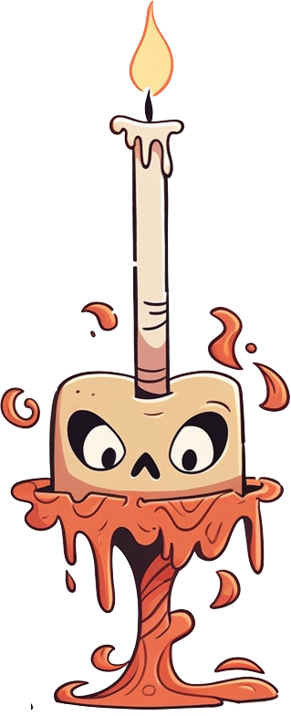 Preview for Spooky-candle-character-illustration-sticker-aaa6a