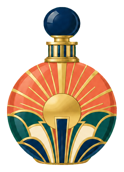 Preview for Art Deco Perfume Bottles Coral Sunburst