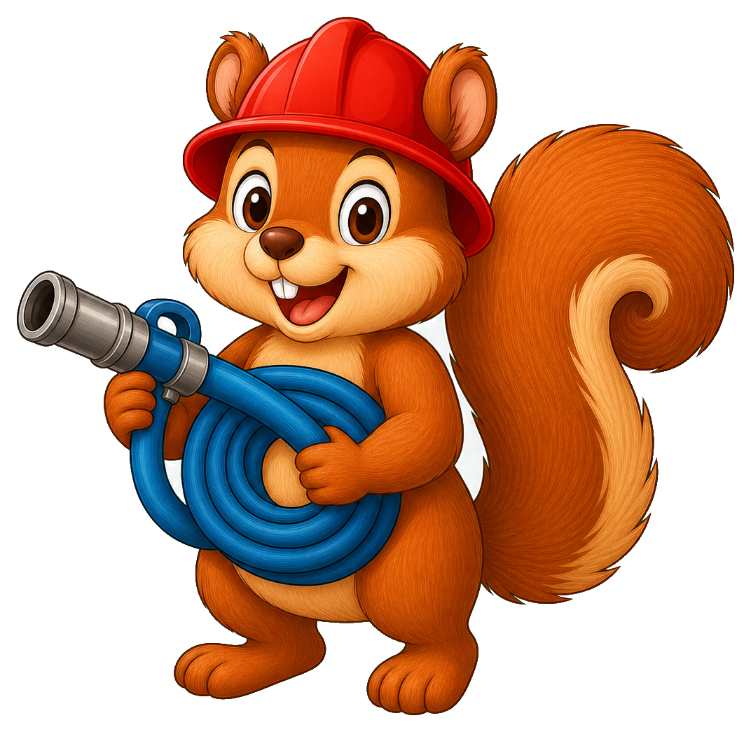 Preview for Firefighter Squirrel Sticker