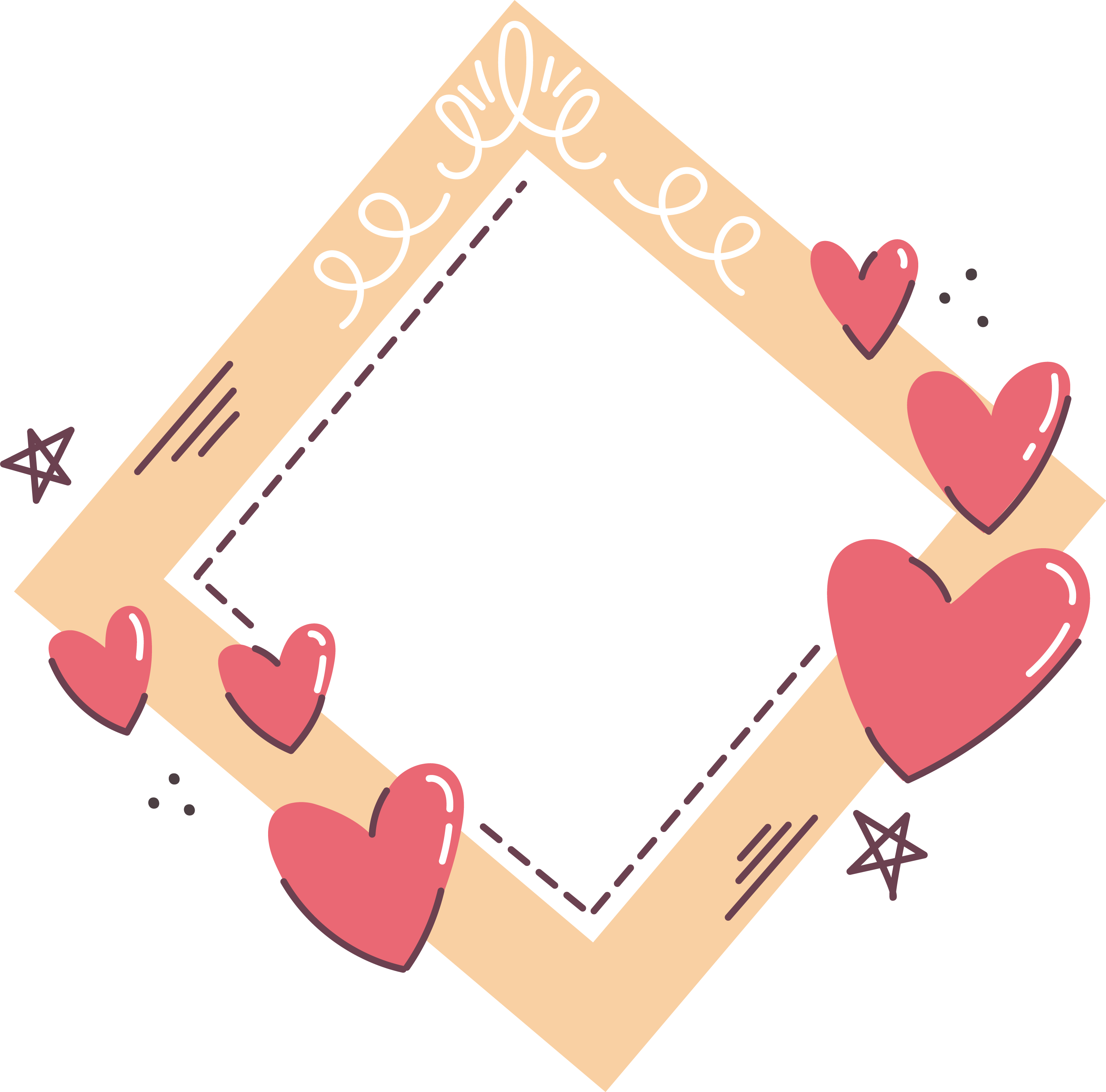 Preview for Heart-frame-template-design-love-design-sticker-43ca7