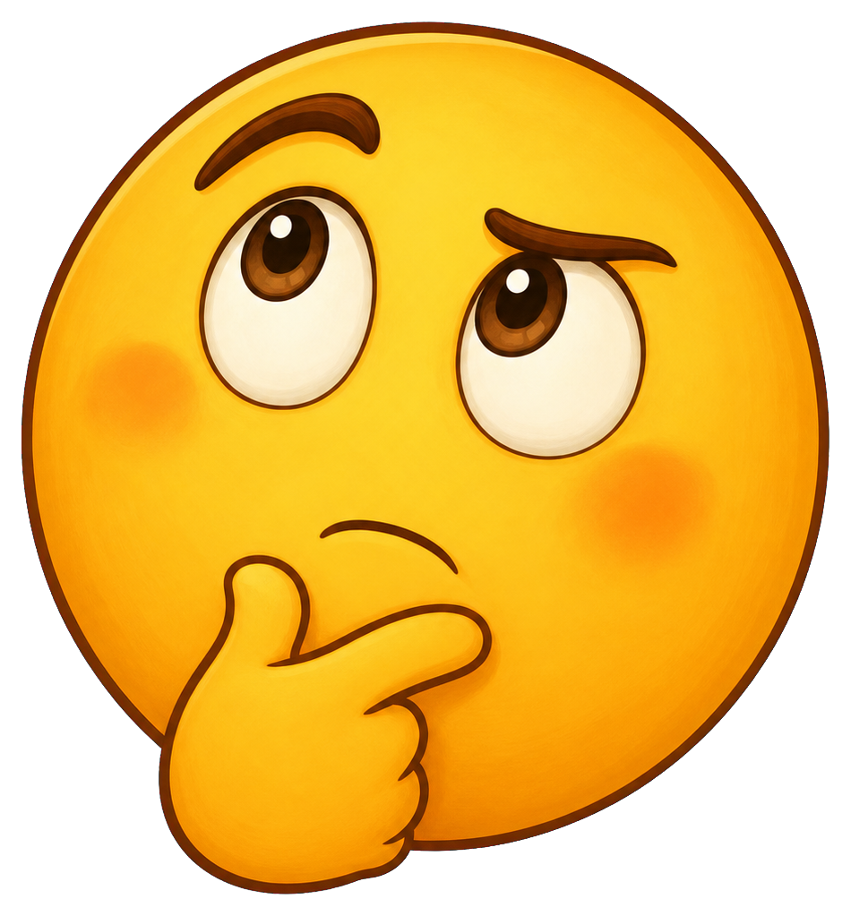 Preview for Thinking Reaction Sticker Meme Graphic