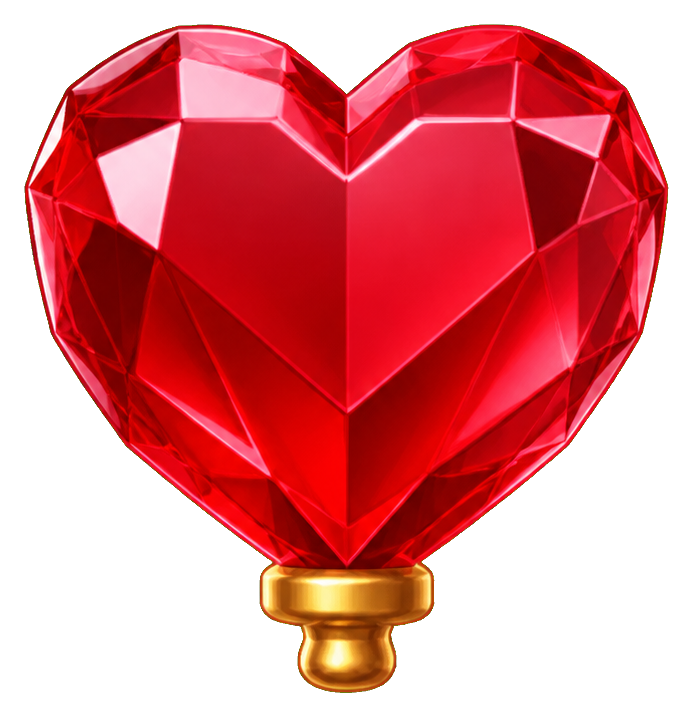 Preview for Floating Heart Crystal Sticker