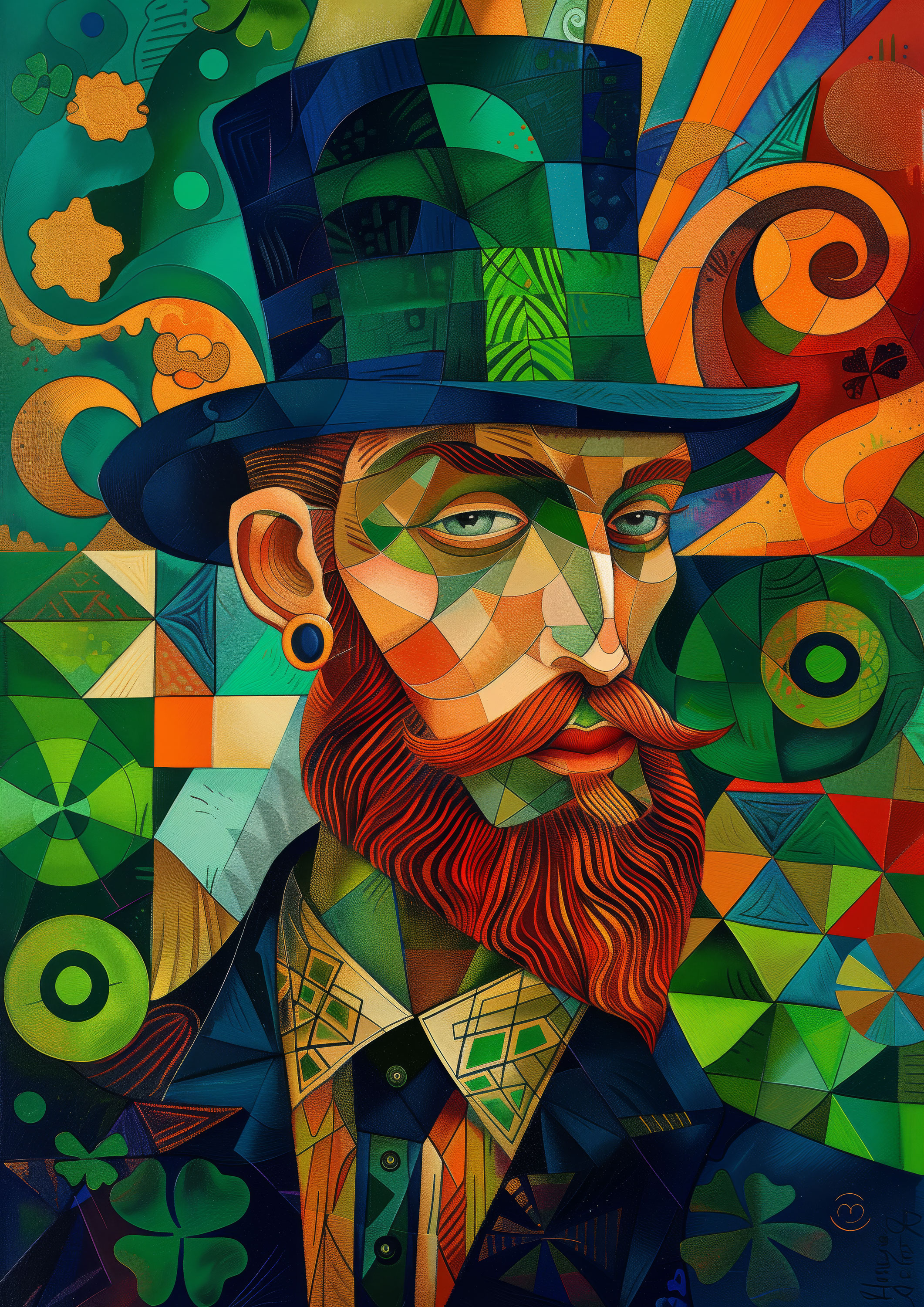 Preview for Geometric-leprechaun-art-st-patricks-background-dad55