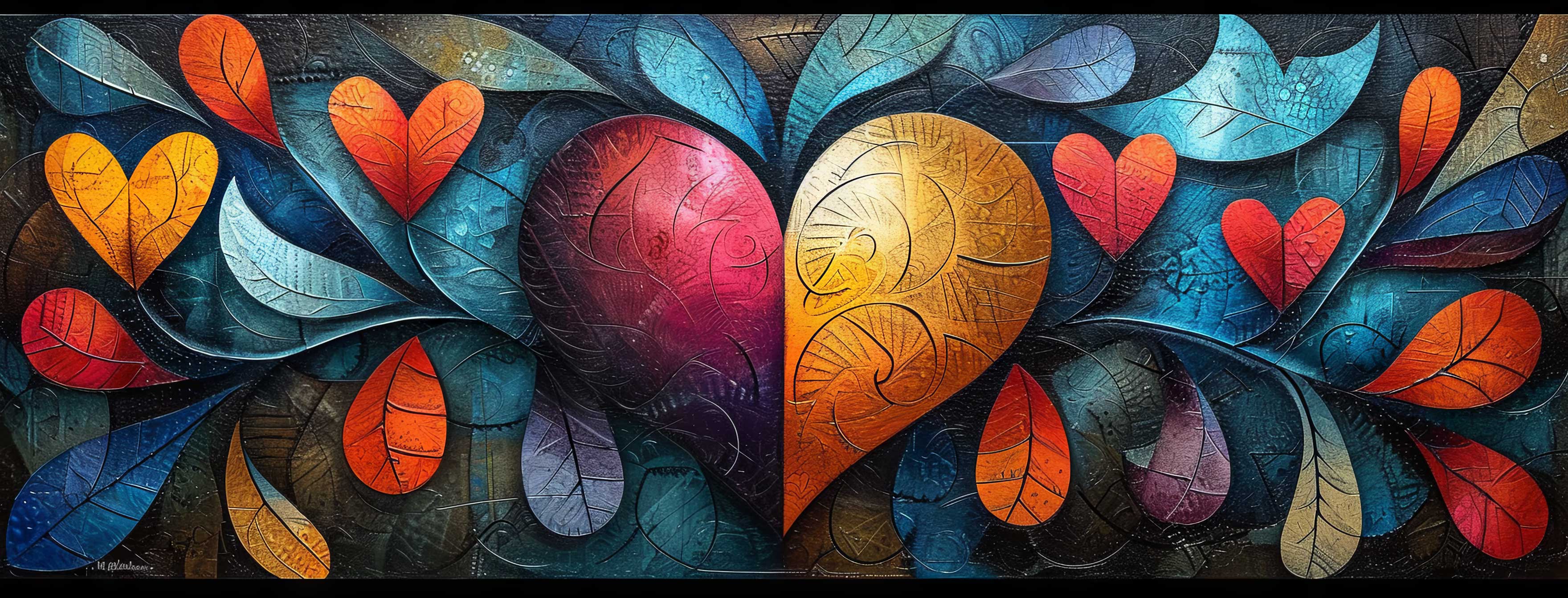 Preview for Heart-art-digital-painting-heart-cover-background-390b9