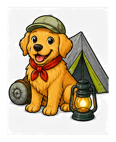 Preview for Retriever Camper Sticker