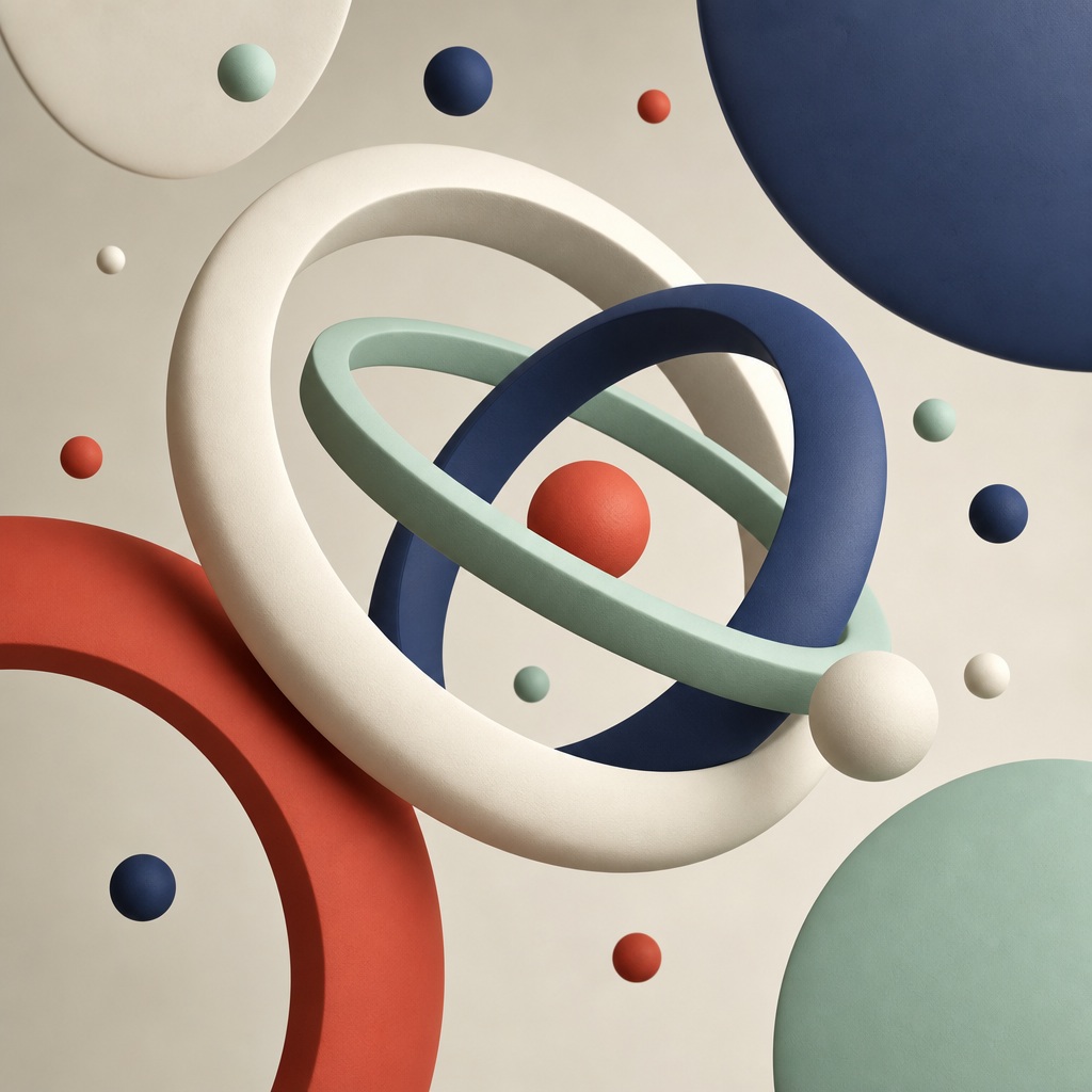 Preview for Abstract 3d Ceramic Rings Background