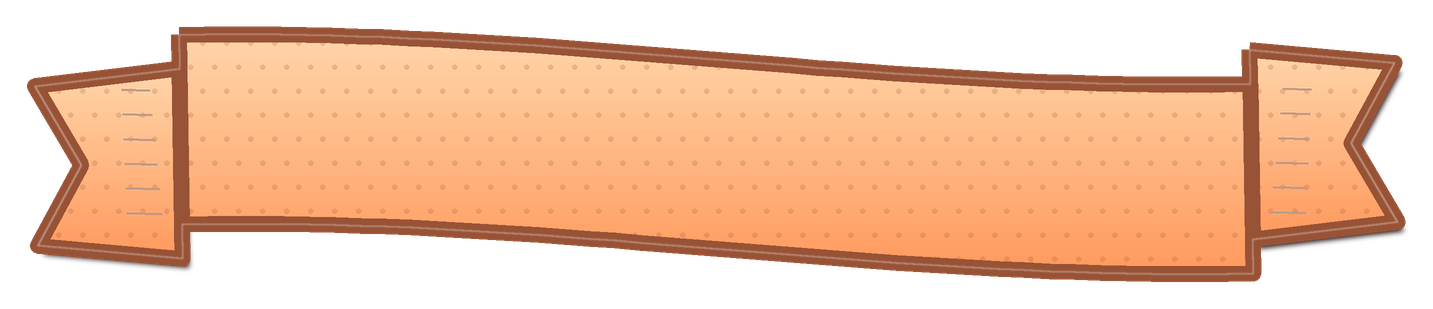 Preview for Peach Soft Scroll Ribbon Sticker