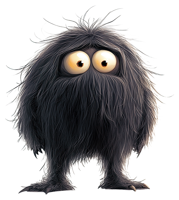 Preview for Cartoon-furry-monster-character-monsters-sticker-fa626