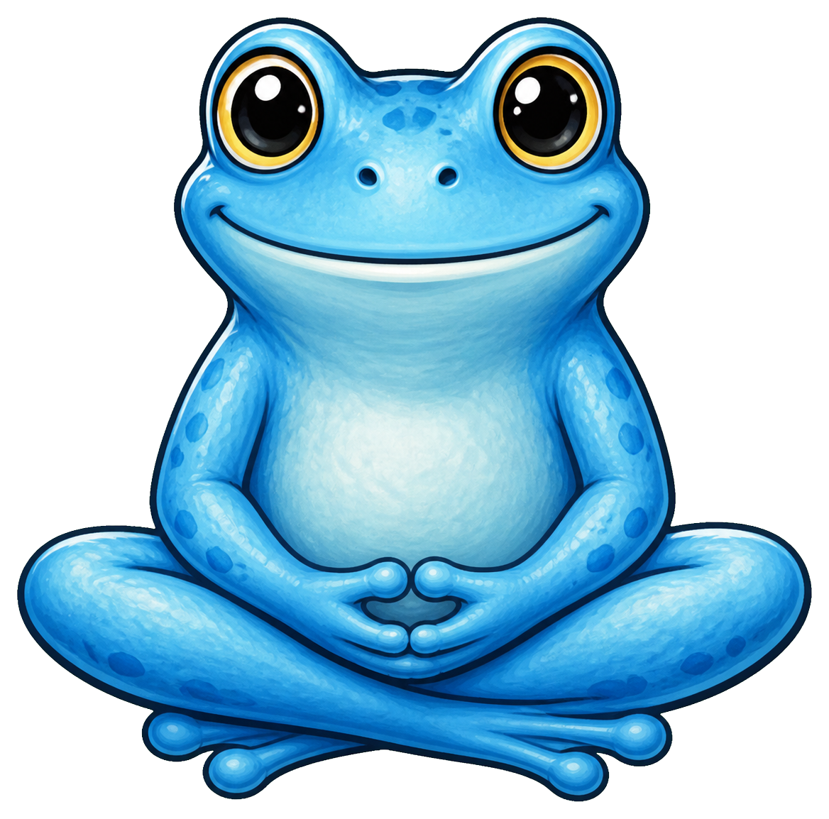 Preview for Blue Frog Sticker Graphic