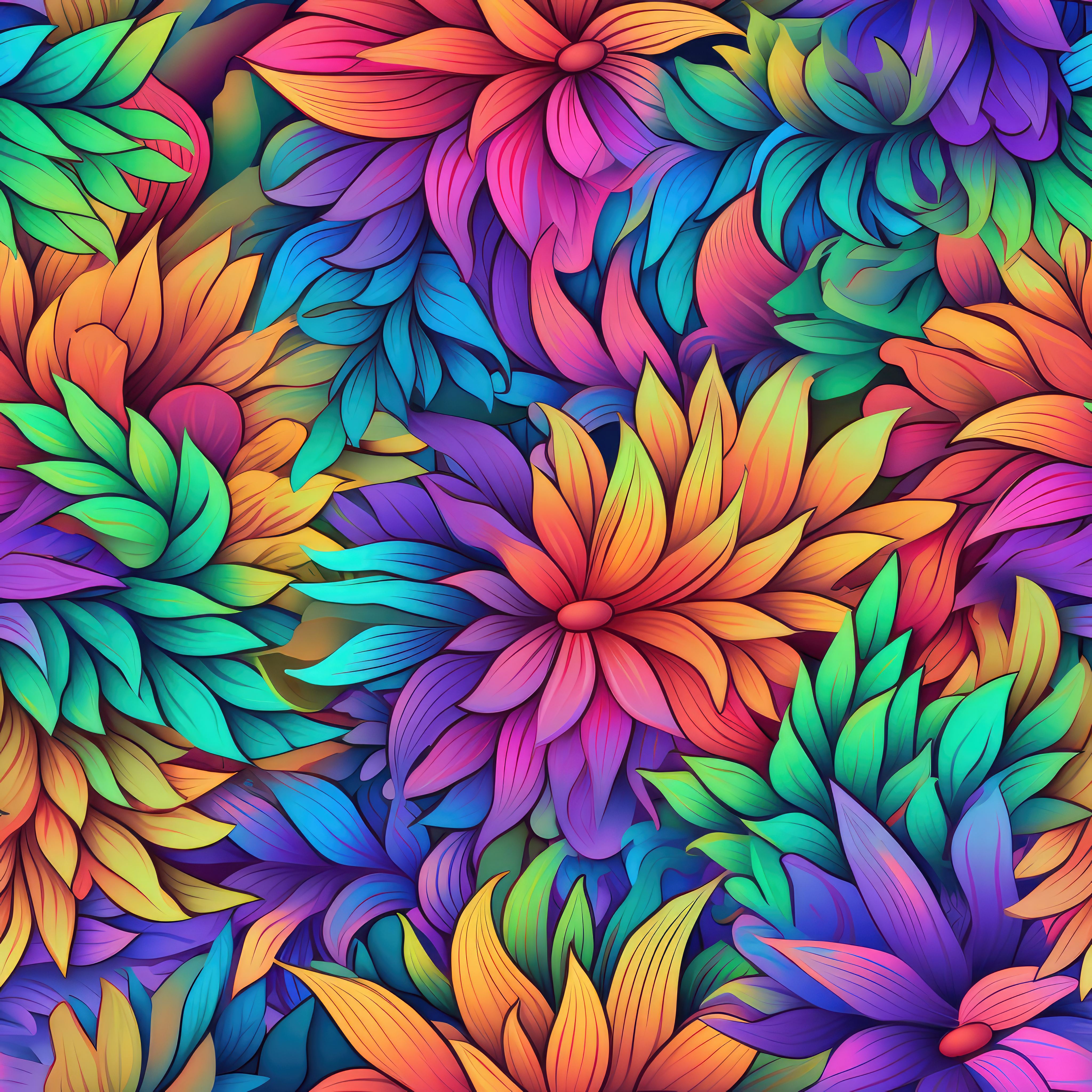 Preview for Colorful-floral-pattern-design-abstract-background-8cdbc