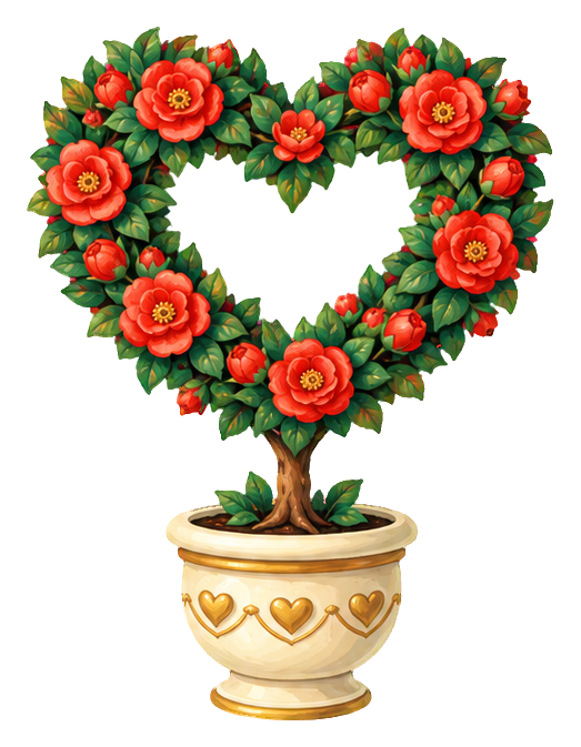 Preview for Valentine Keepsake Heart Topiary