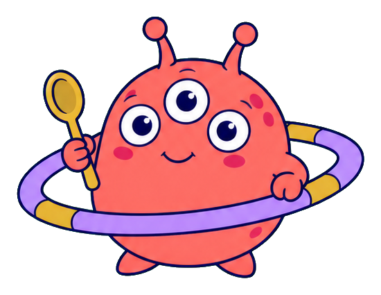 Preview for Funny Cartoon Alien Sticker