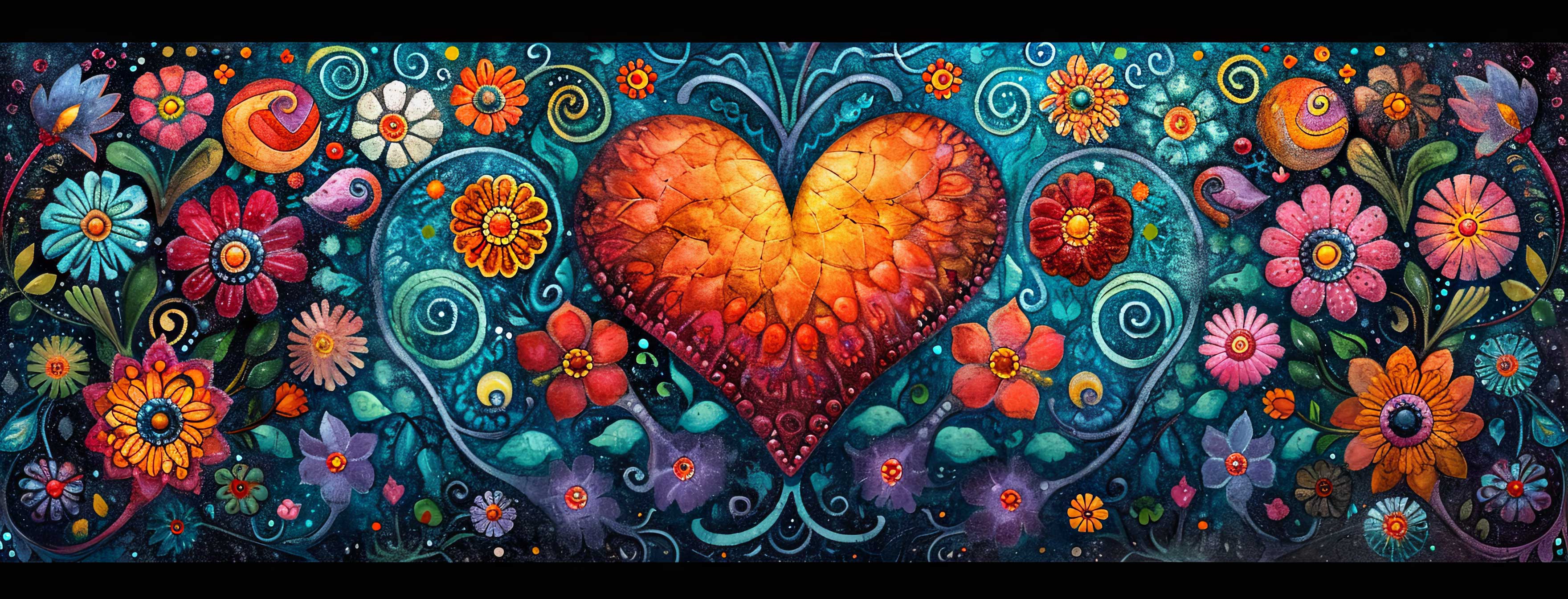 Preview for Floral-heart-design-heart-cover-background-6a8a2