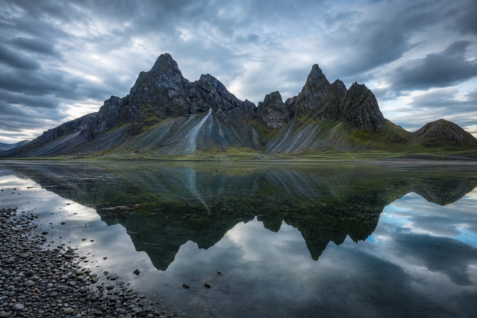 Preview for Mountain Reflection Landscape Stock Background