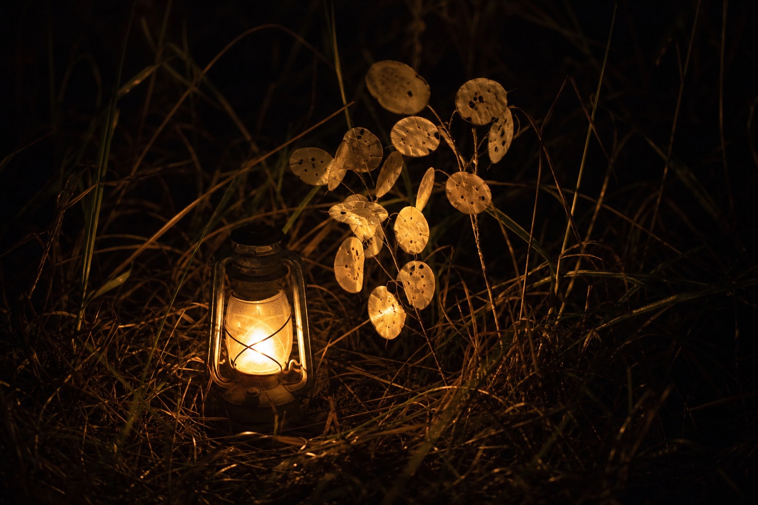 Preview for Isolated Night Light Seed Heads Background