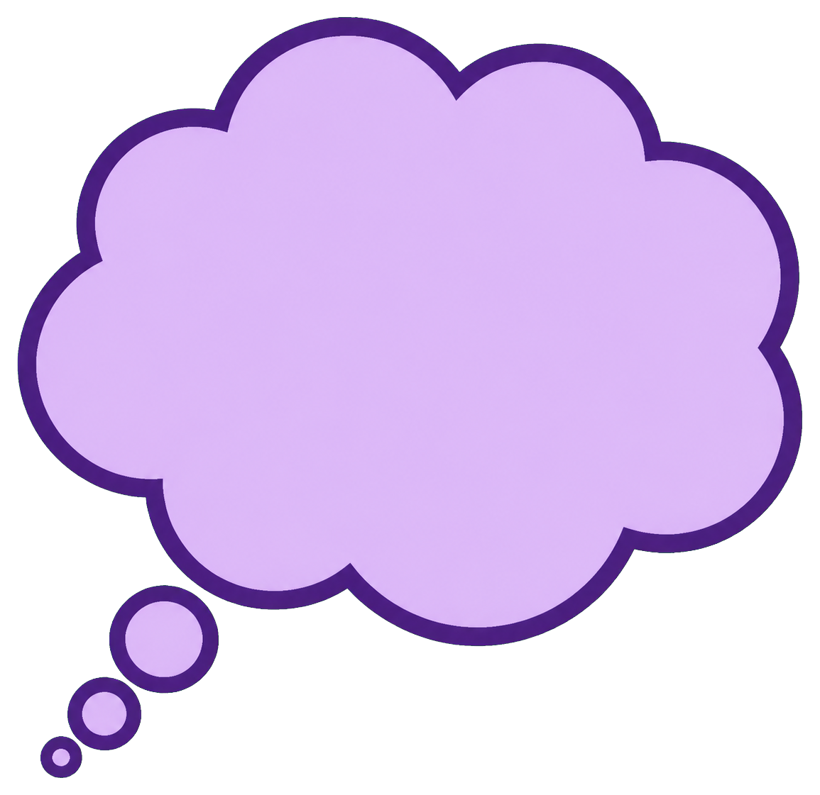 Preview for Blank Thought Bubble Sticker