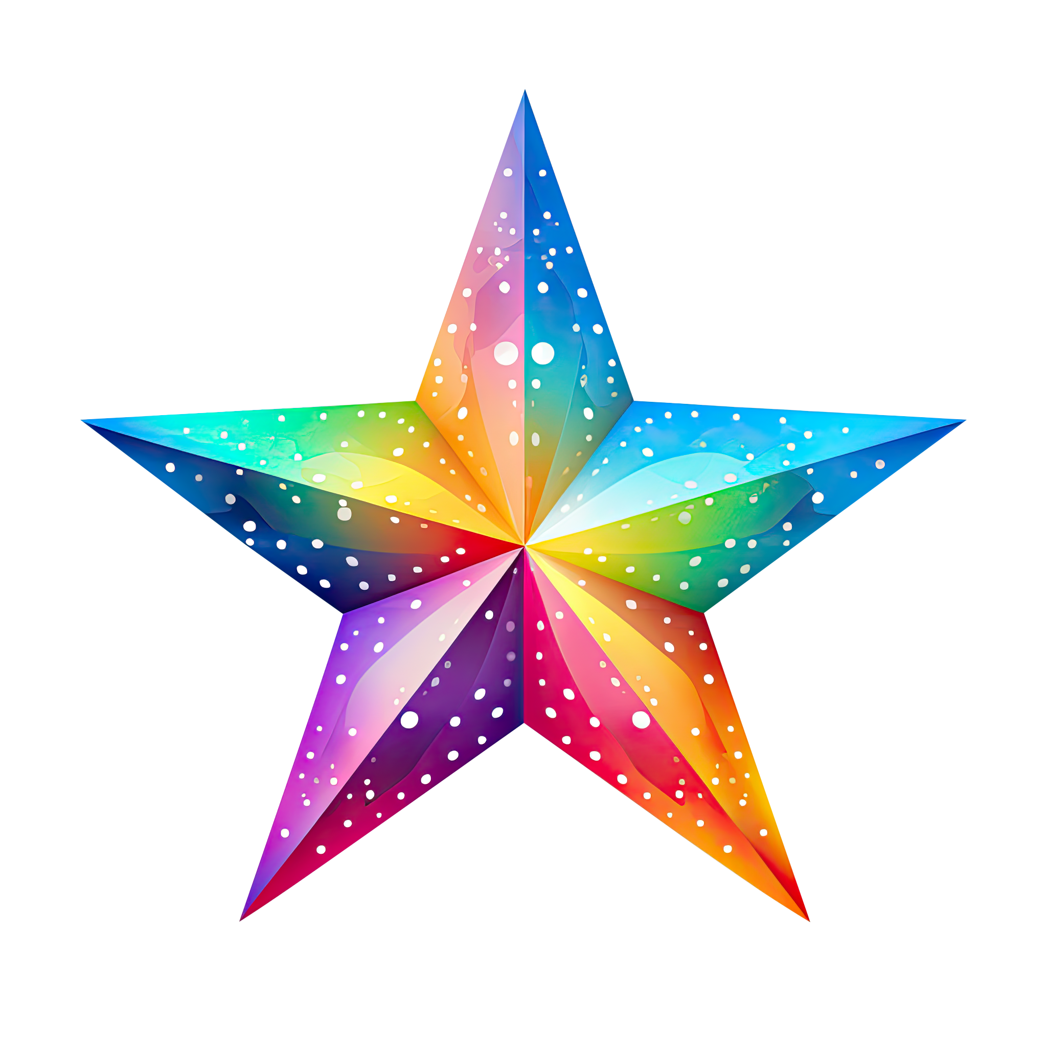 Preview for Rainbow-star-graphic-design-animal-sticker-4d849