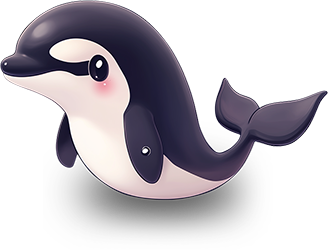 Preview for Cartoon-orca-whale-illustration-animal-sticker-b575e
