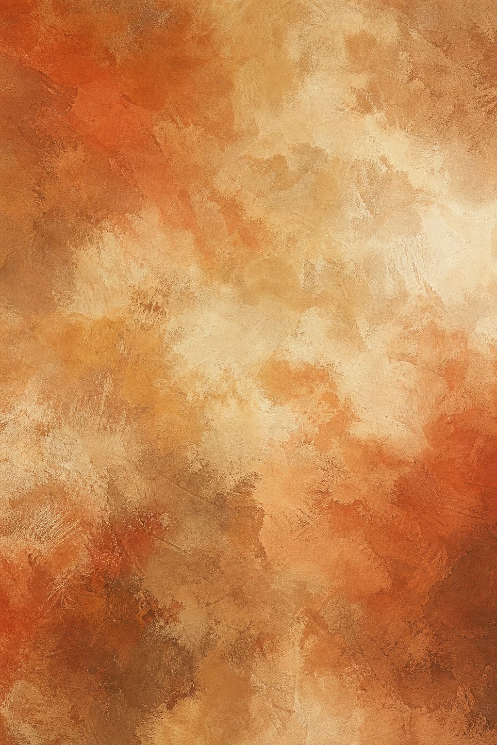 Warm terracotta abstract texture with soft cellular patterns and cloudy organic washes
