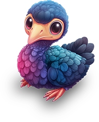 Preview for Colorful-cartoon-bird-illustration-animal-sticker-363aa