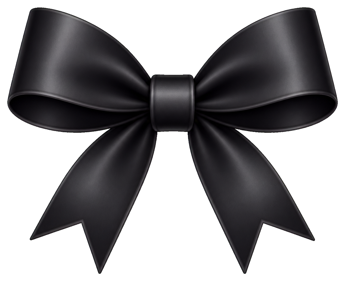 Preview for Black Chic Bow Sticker