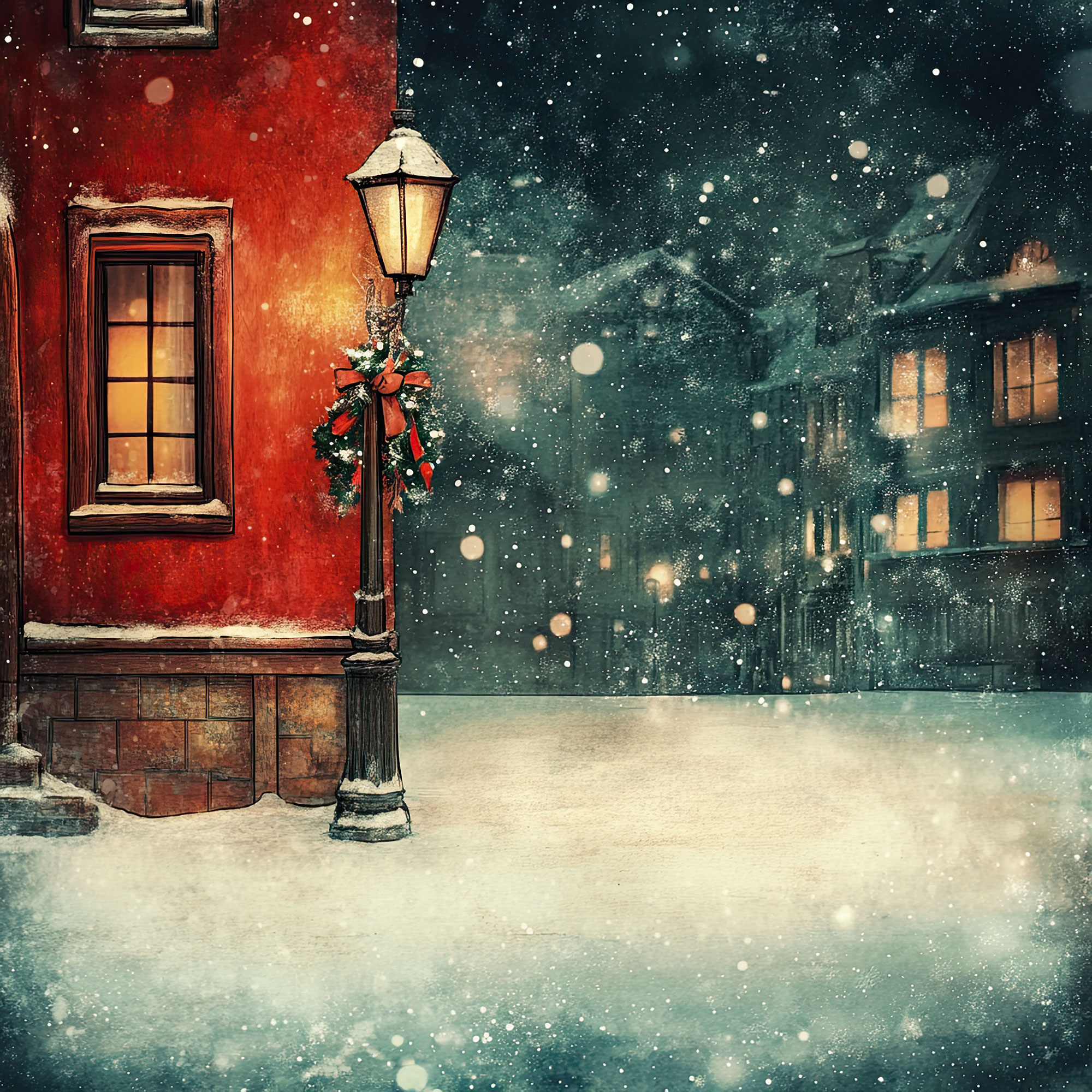 Preview for Winter-night-scene-christmas-backdrop-background-52d40