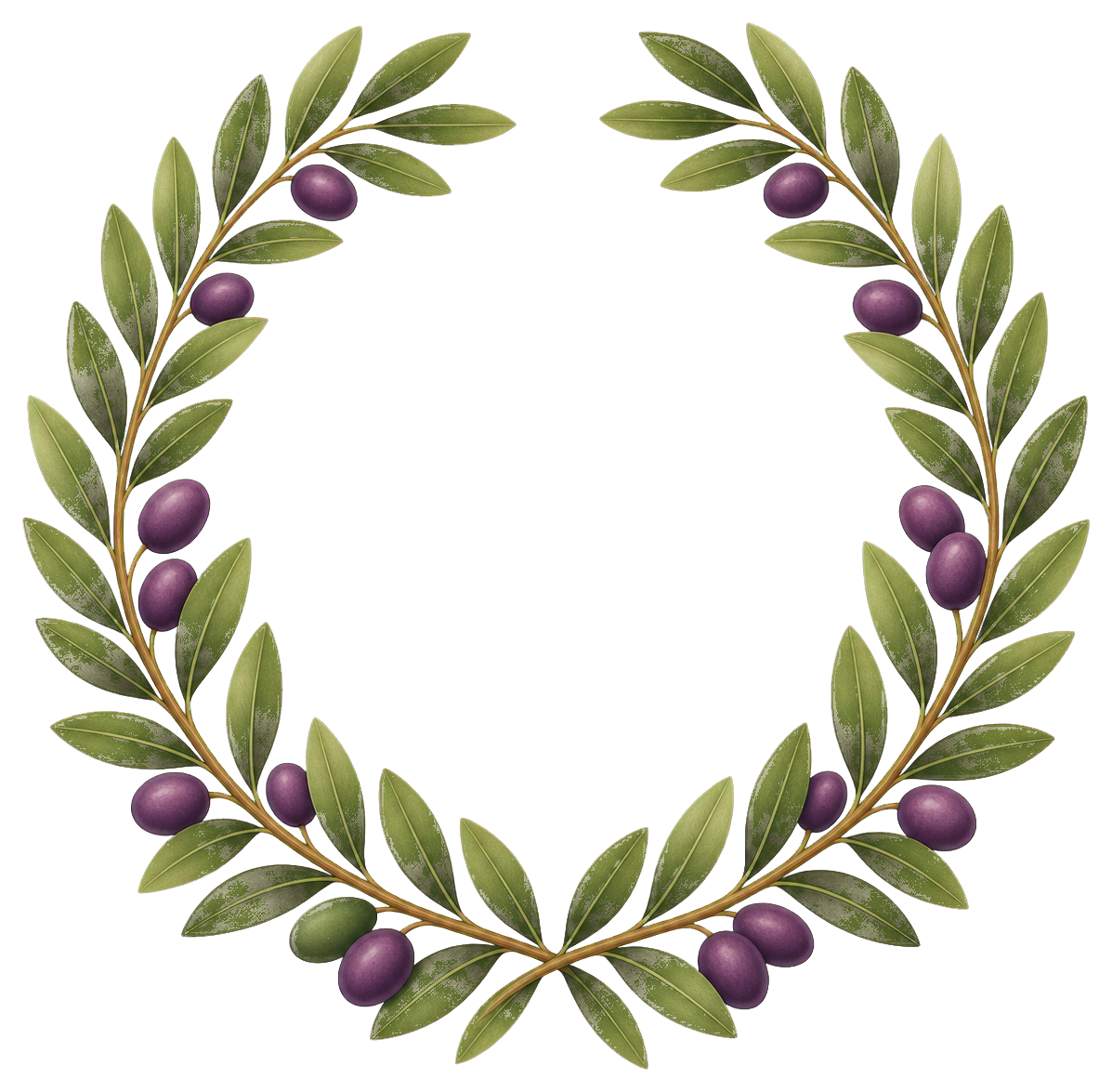 Preview for Olive Branch Circle Sticker
