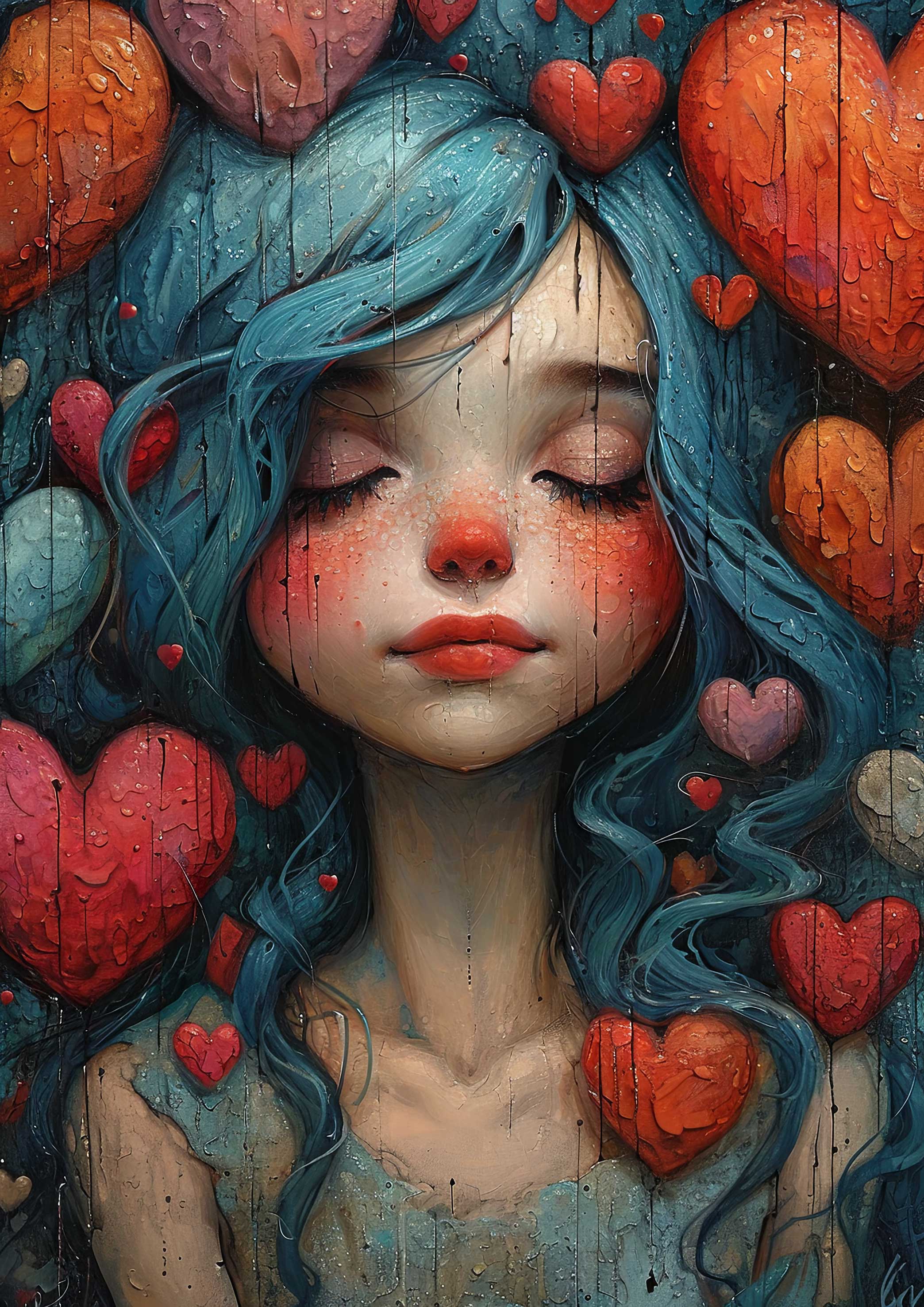 Preview for Whimsical-heart-art-template-love-background-a064d