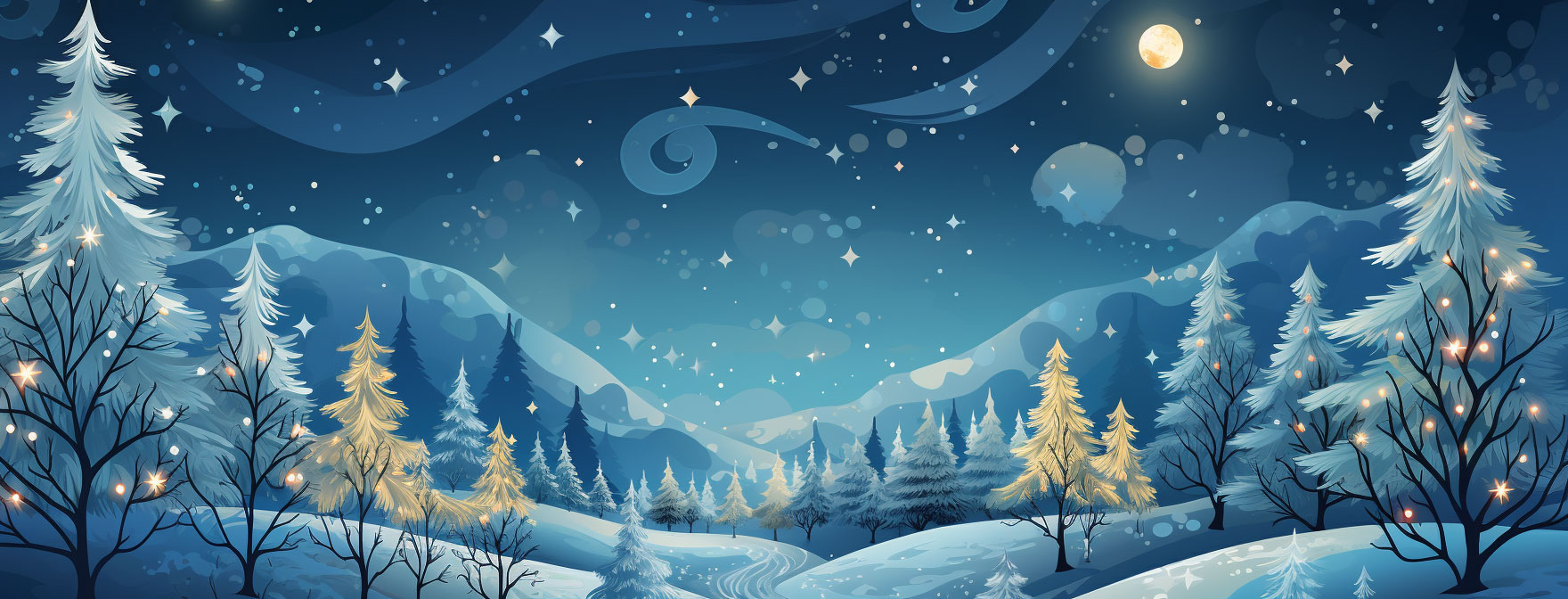 Preview for Winter-landscape-scene-christmas-cover-background-8950b