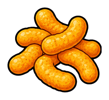 Preview for Cheese Puffs Sticker For Food Designs