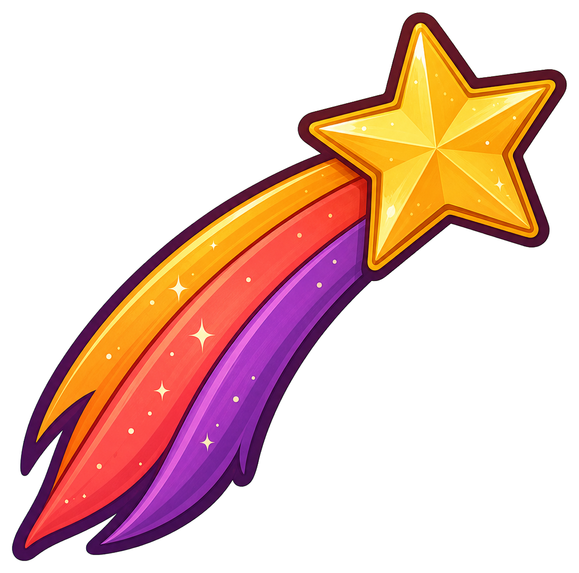 Preview for Cute Shooting Star Sticker