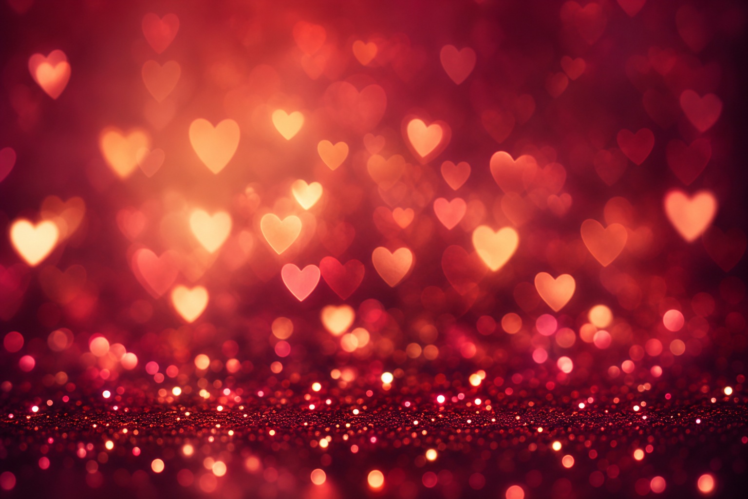 Preview for Romantic Heart Bokeh Stock Background