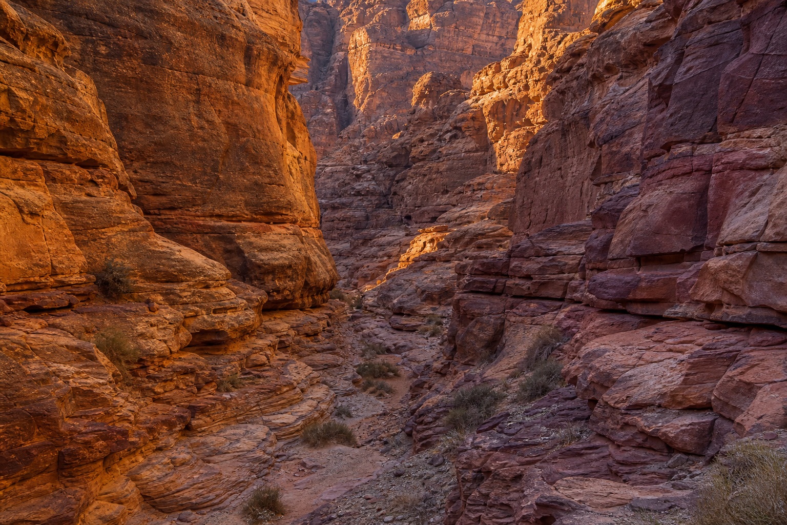 Preview for Narrow Sandstone Canyon Background