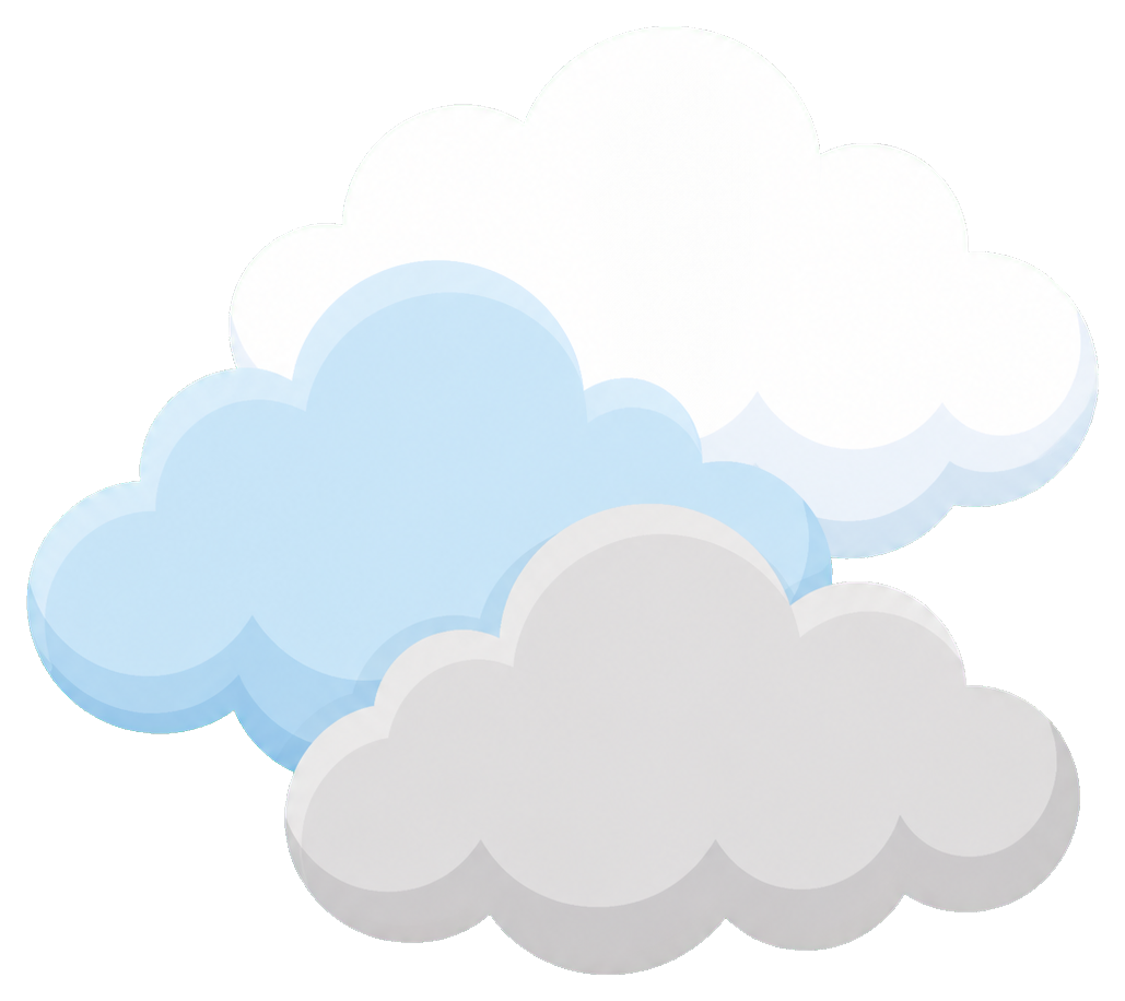 Preview for Stacked Cloud Cluster Sticker