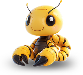 Preview for Yellow-bee-robot-illustration-animal-sticker-7a6bb
