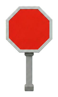 Preview for Blank Red Octagon Sign Sticker