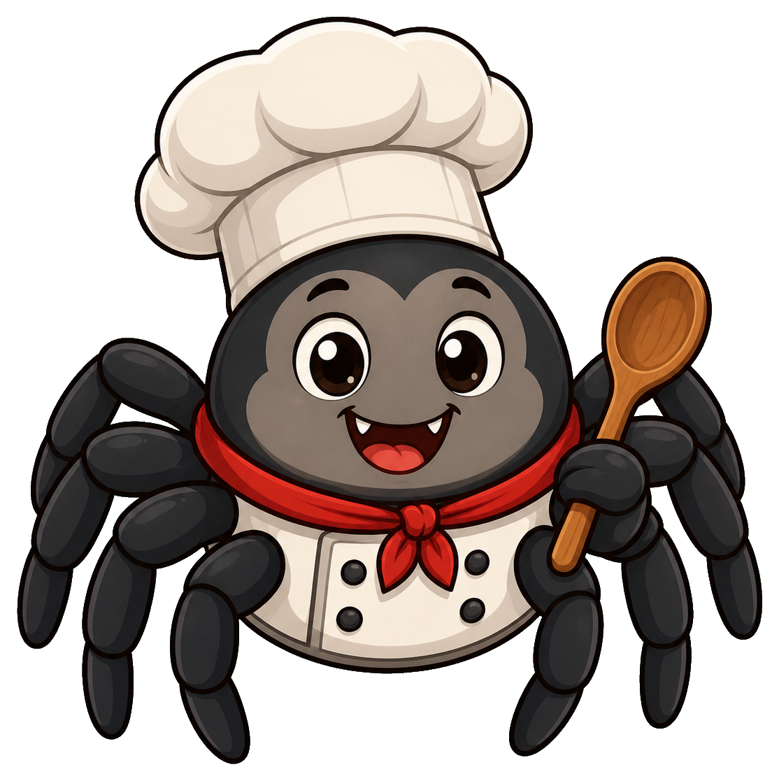 Preview for Chef Spider Sticker For Cute Food Designs