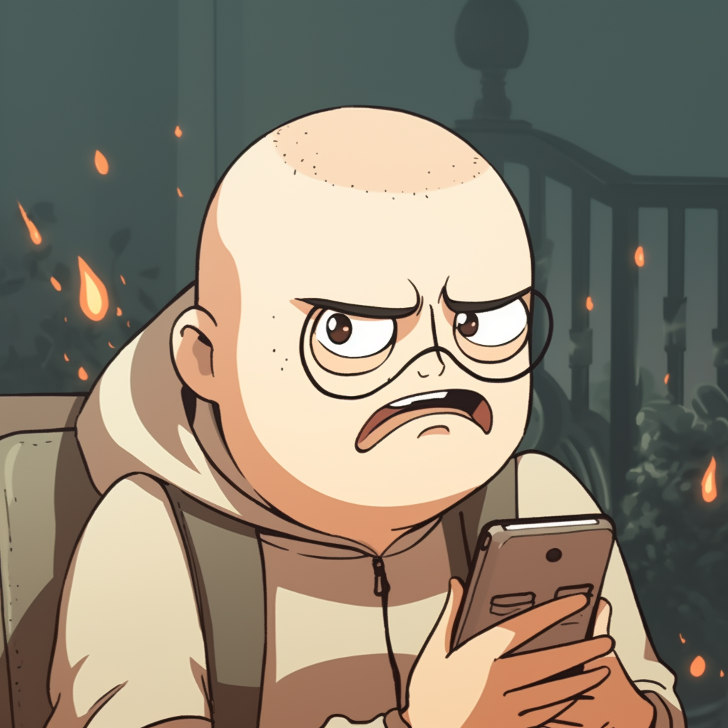 Preview for Angry-cartoon-character-phone-cartoon-meme-background-15faf