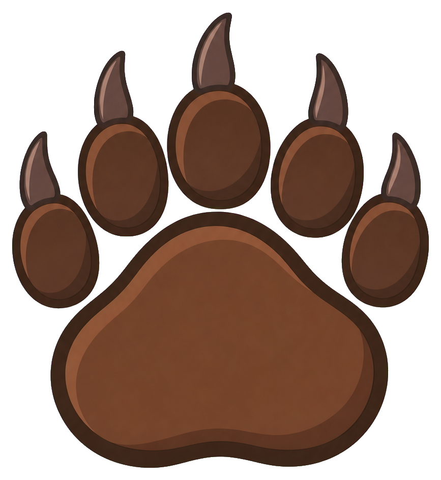 Preview for Bear Paw Print Sticker