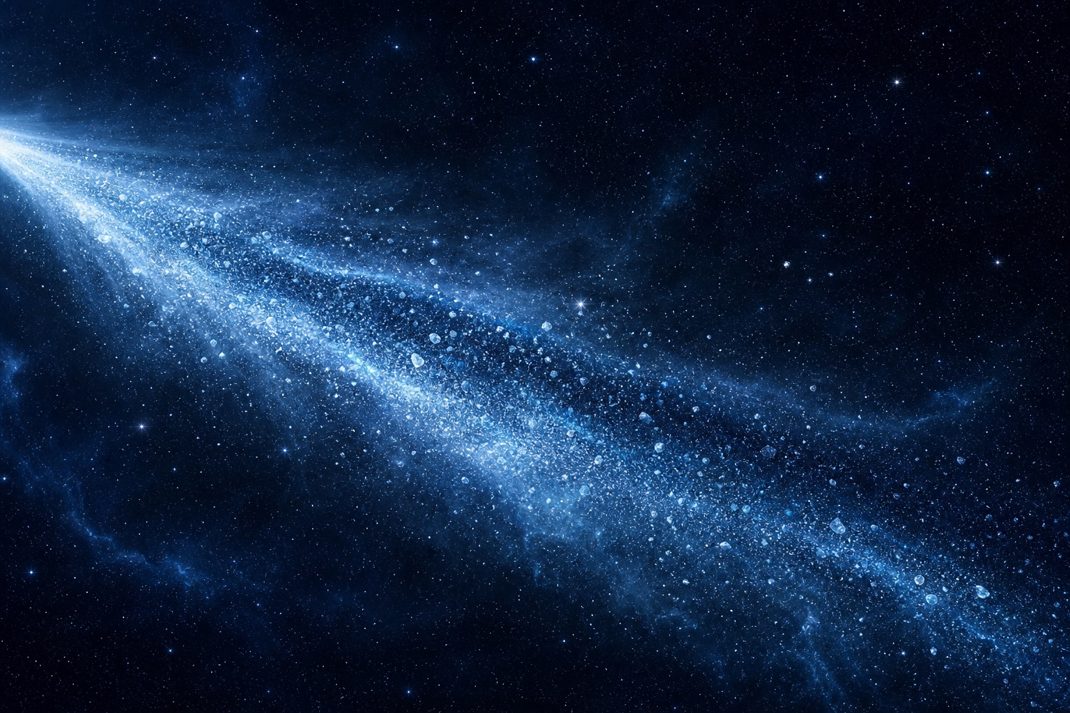 Preview for Blue Cosmic Comet Stock Background