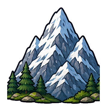 Preview for Snowy Mountain Peak Sticker