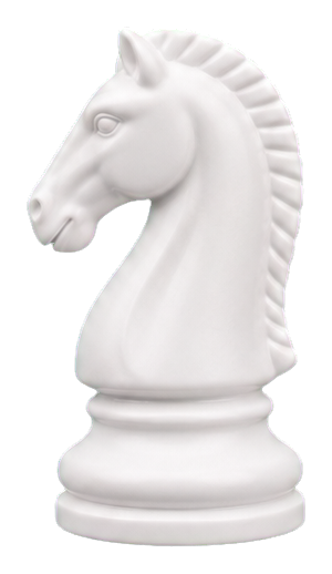 Preview for White Chess Knight Sticker