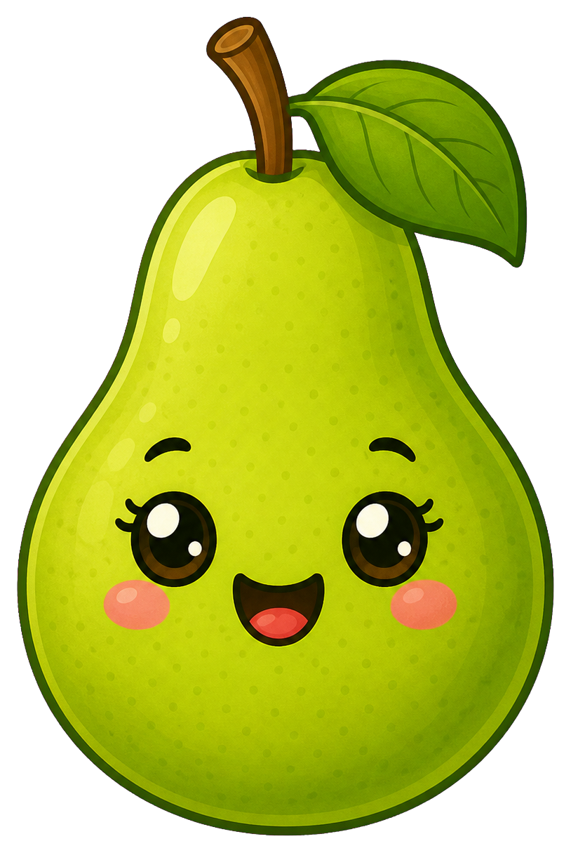 Preview for Cute Pear Sticker Graphic