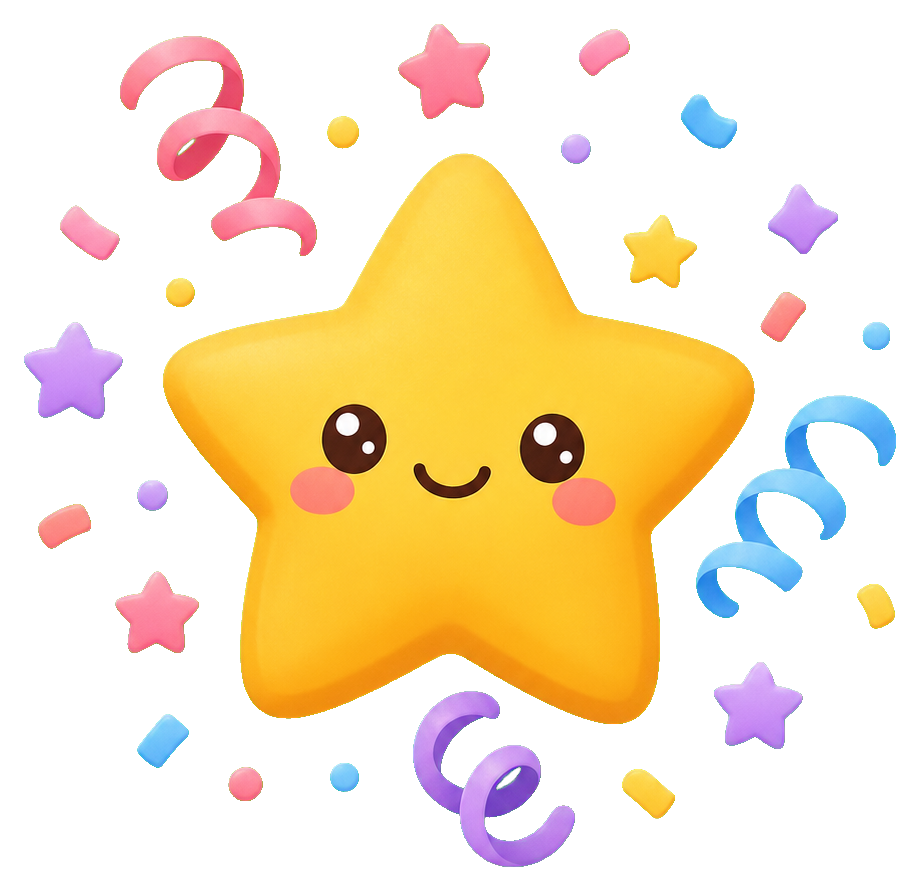 Preview for Confetti Star Sticker For Celebration Designs