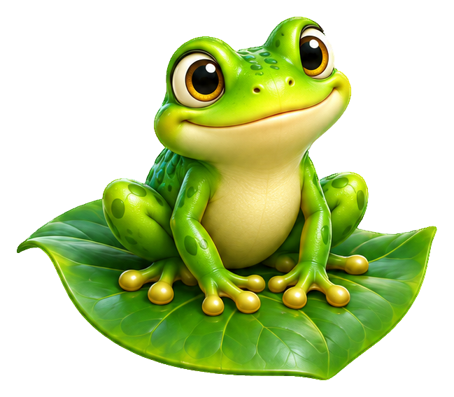 Preview for 3d Garden Animals Frog On Leaf