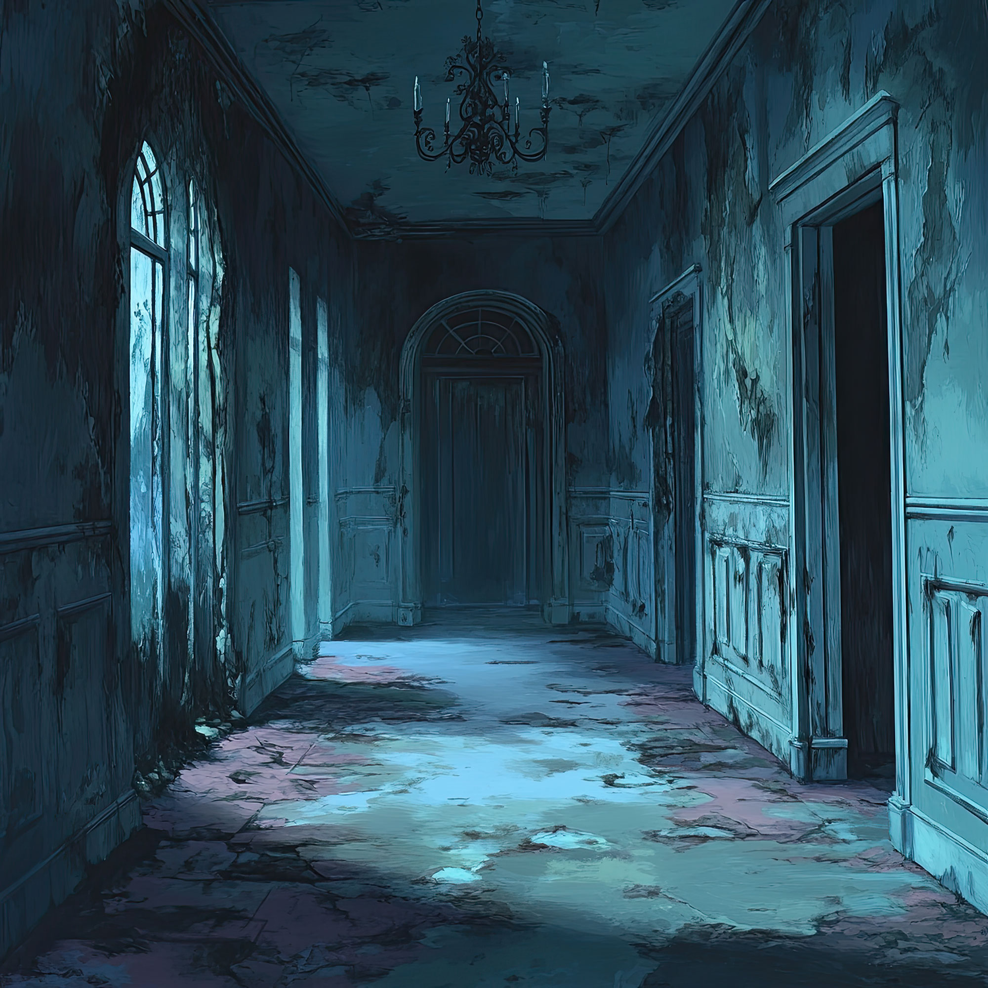 Preview for Abandoned-mansion-corridor-spooky-backdrop-background-535ba