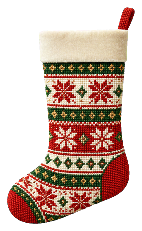Preview for Fair Isle Snowflake Stocking