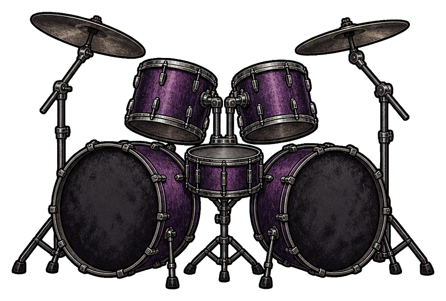 Preview for Double Kick Drum Kit Sticker